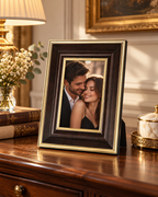 Classic Brown & Gold Photo Frame – 5 × 7 Inch