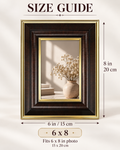 Classic Brown & Gold Photo Frame – 6 × 8 Inch