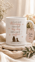Celebrate International Cat Day with a personalized mug made especially for pet lovers.
