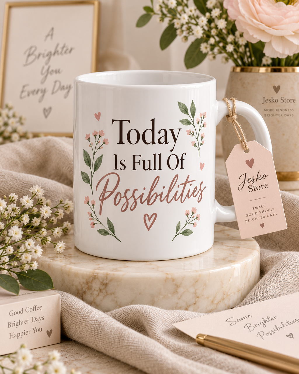 Positive Quote Mug – Inspirational Ceramic Mug | Jesko Store